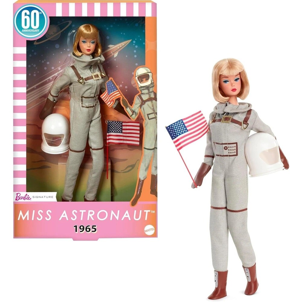 Barbie Miss Astronaut Doll Vintage 1965 Repro Silver Space Suit Collectible
